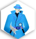 detective agency rating icon